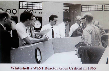 The Whiteshell Reactor 1 (WR-1) research reactor goes critical